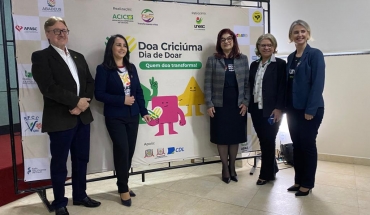 Doa Criciúma: ação lançada para promover o Dia de Doar vai beneficiar 17 organizações sociais da cidade.