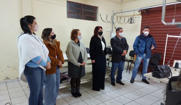 Iniciadas as aulas do curso de costura industrial em parceria com a Abadeus e Prefeitura de Cocal do Sul