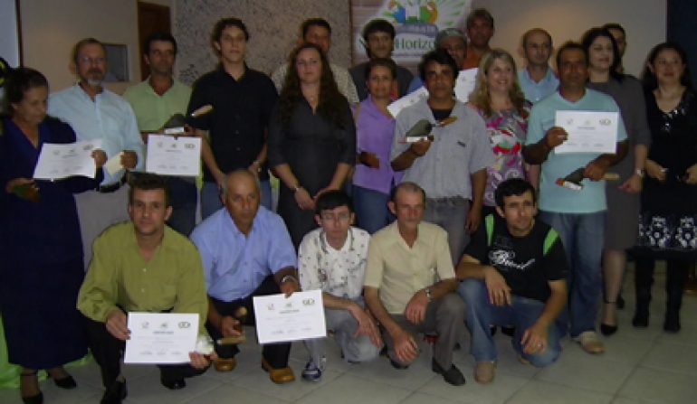 Formatura do Curso de Pedreiros