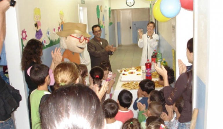 Muita festa no aniversario de um ano da biblioteca professor Fortulino